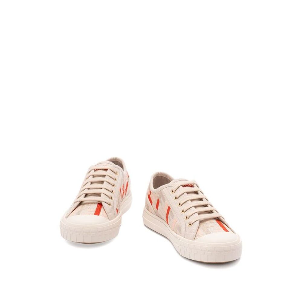 Fendi Women Domino Canvas Sneakers - Picture 4 of 5